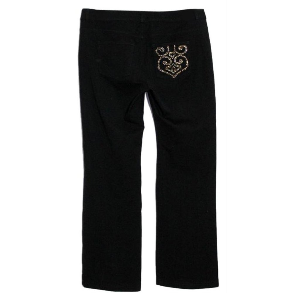 St. John Yellow Label Studded Denim Jeans